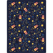 Feature Film 3'10" x 5'4" area rug in color Navy