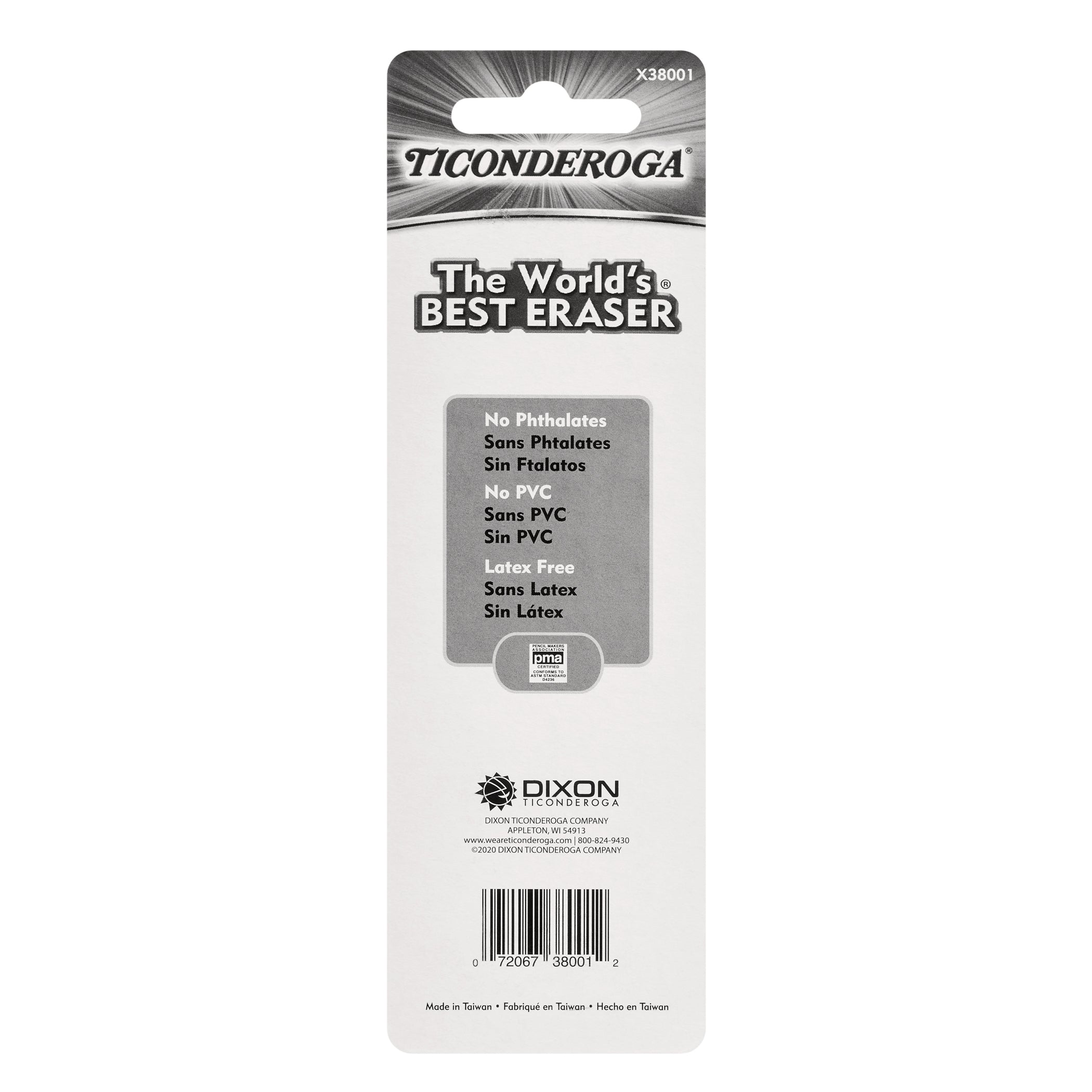 Retractable White Eraser, 1 Count