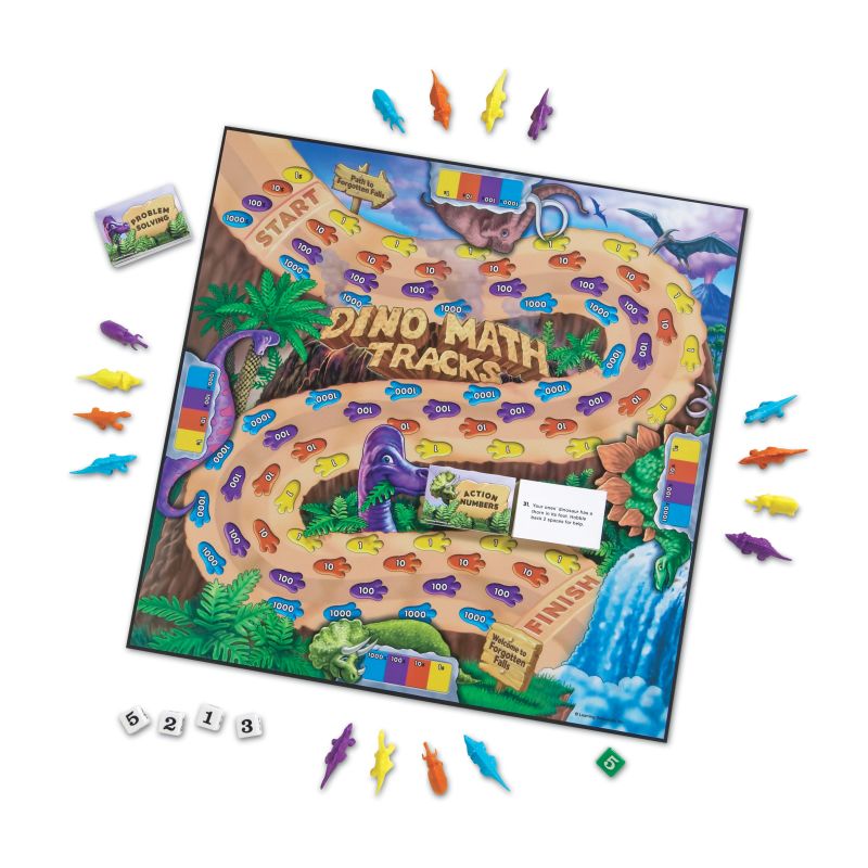 Dino Math Tracks® Place Value Game