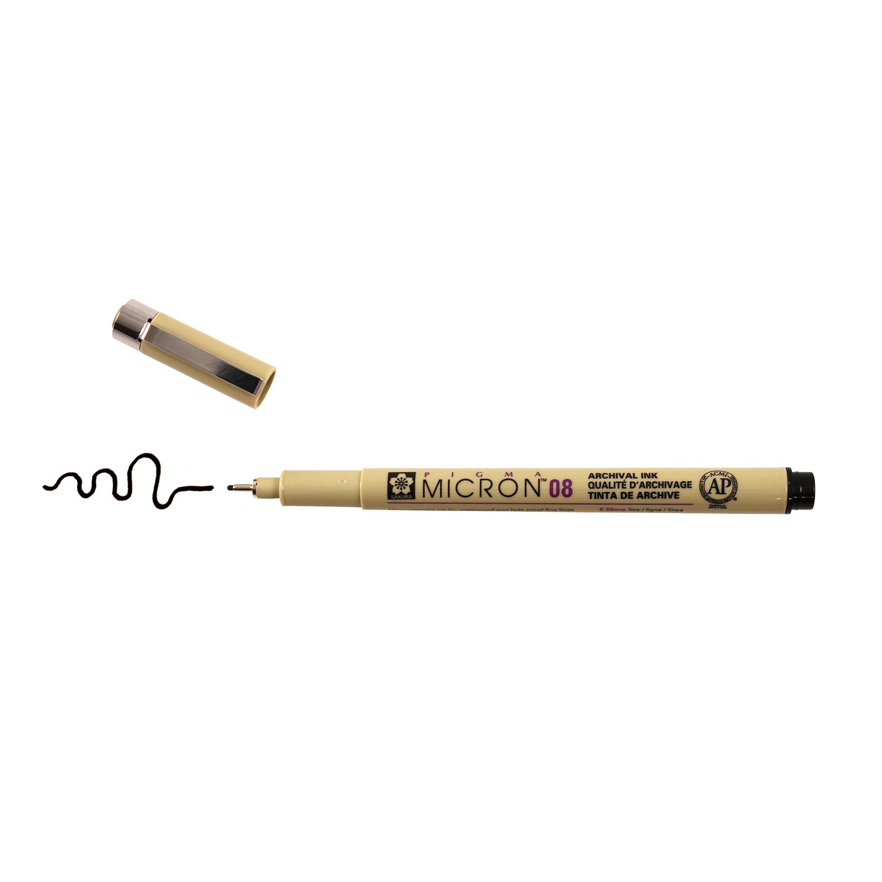 Pigma Micron Pen, Black, 0.50mm Size 08