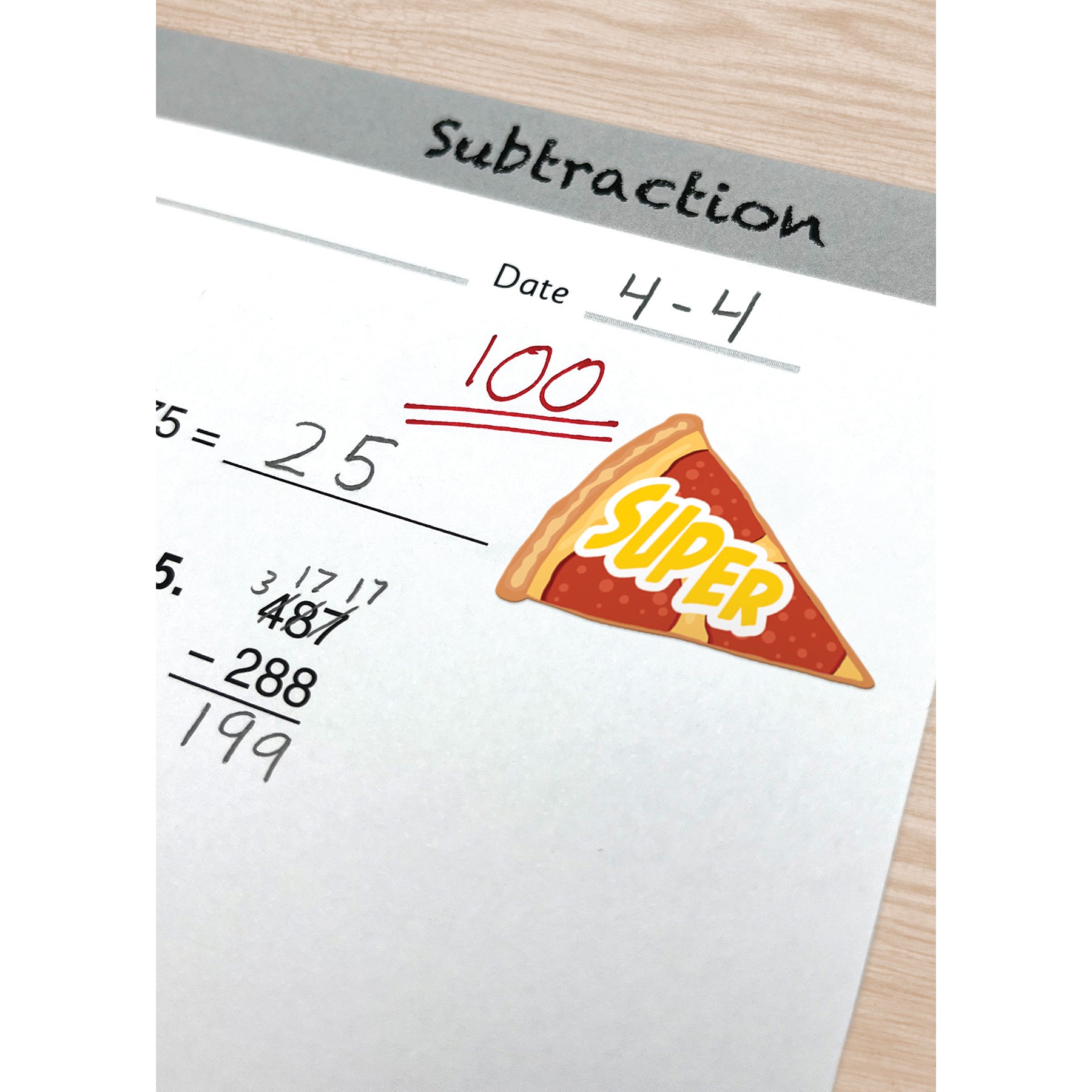 Pizza Stickers, Pack of 120