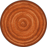 Feeling Fun 13'2" Round area rug in color Orange