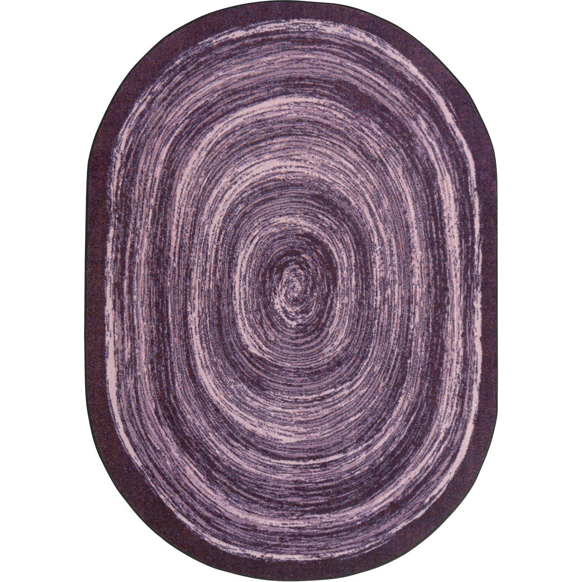 Feeling Fun 7'8" x 10'9" Oval area rug in color Purple