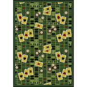 Feeling Lucky 10'9" x 13'2" area rug in color Emerald
