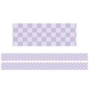 (2 PK) PURPLE CHECKER STRAIGHT TRIM