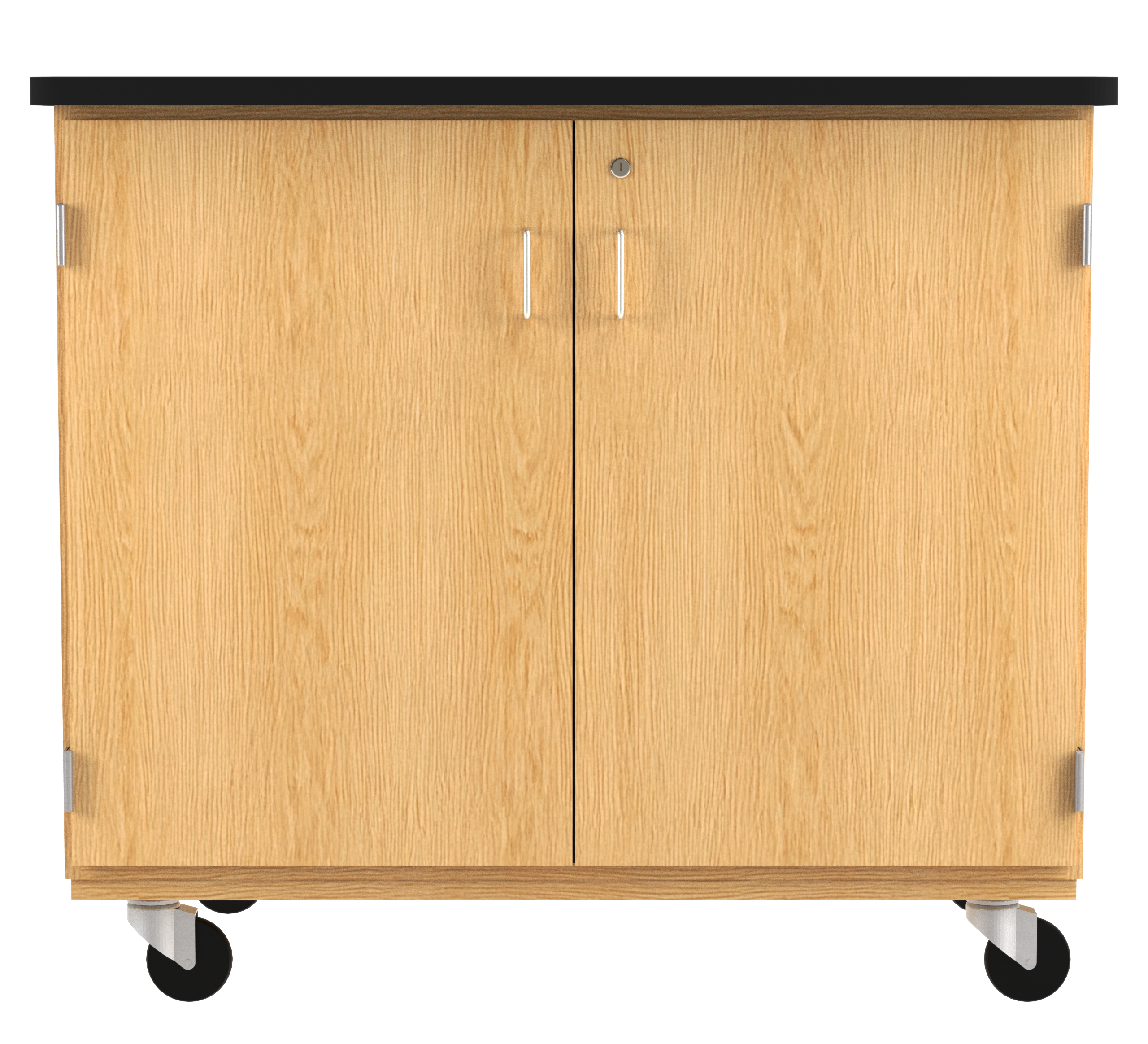 Perpetulab Mobile Microscope Cabinet - Red Oak, 48"W x 30"D x 42"H