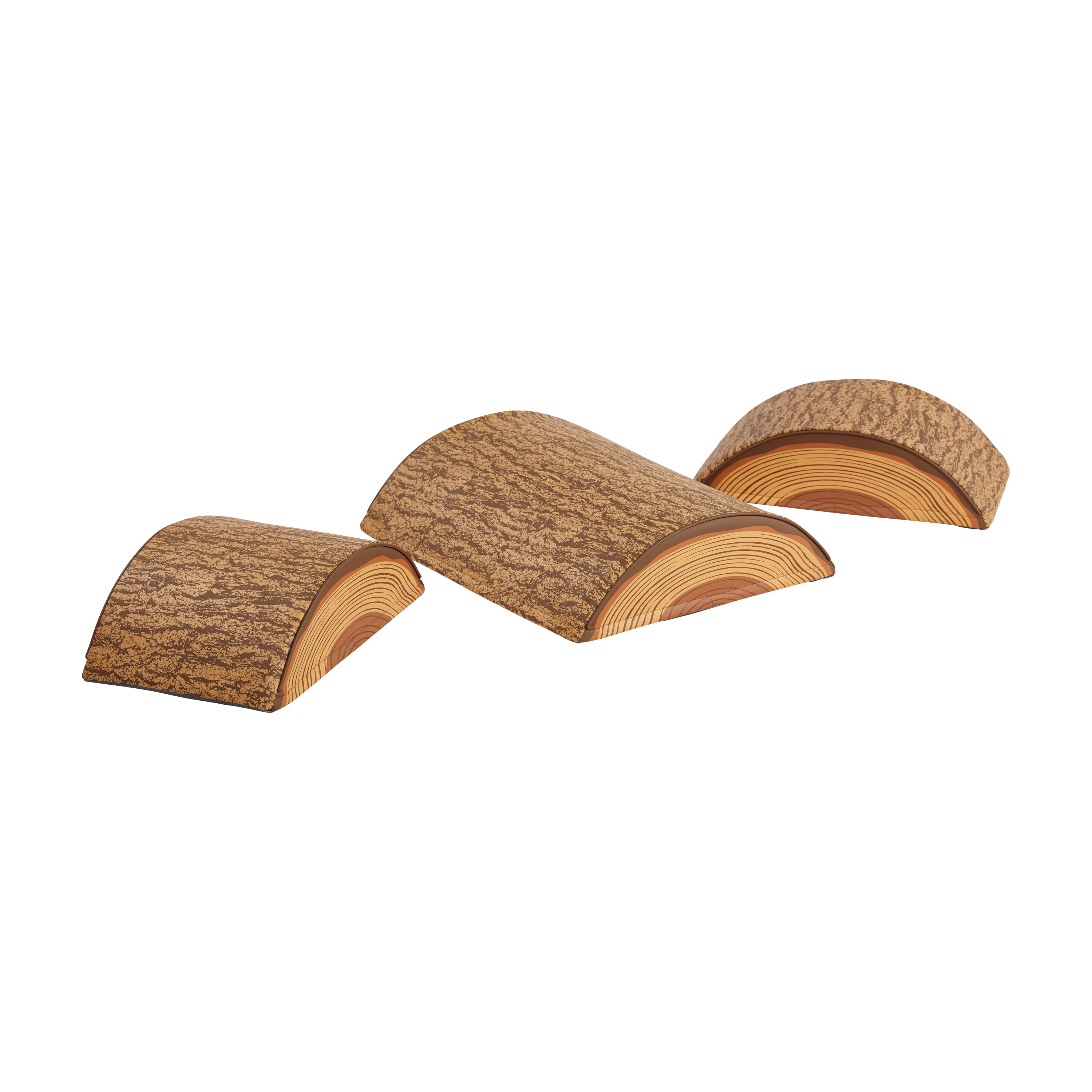 SoftZone Tree Log Climber Set 1 Medium 2 Short  3-Piece