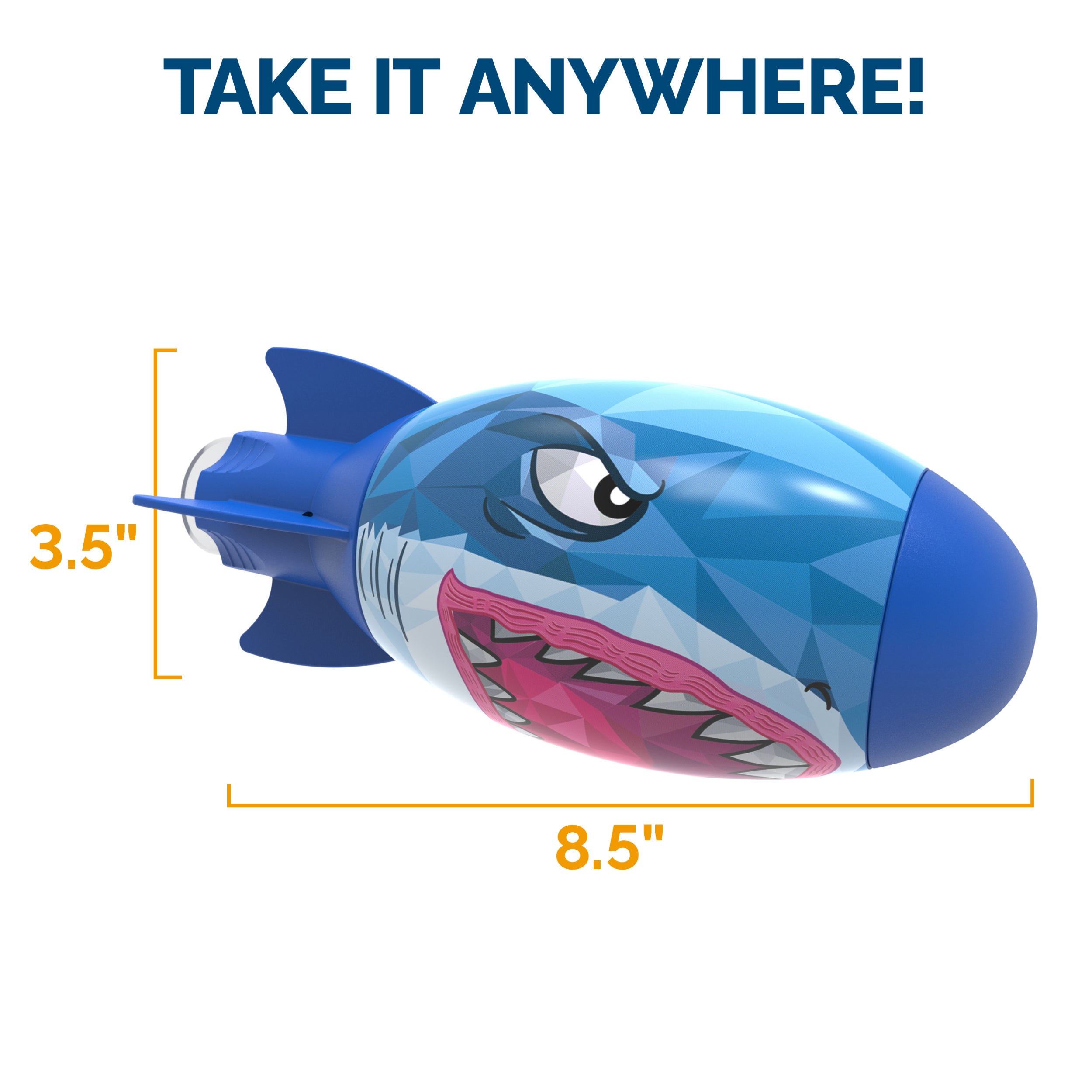 Swimways Shark Rocket, Kids Pool Accessories & Torpedo Pool Toys, Water Rocket Outdoor Games for the Swimming Pool, Lake & Beach for Kids Ages 5 & Up