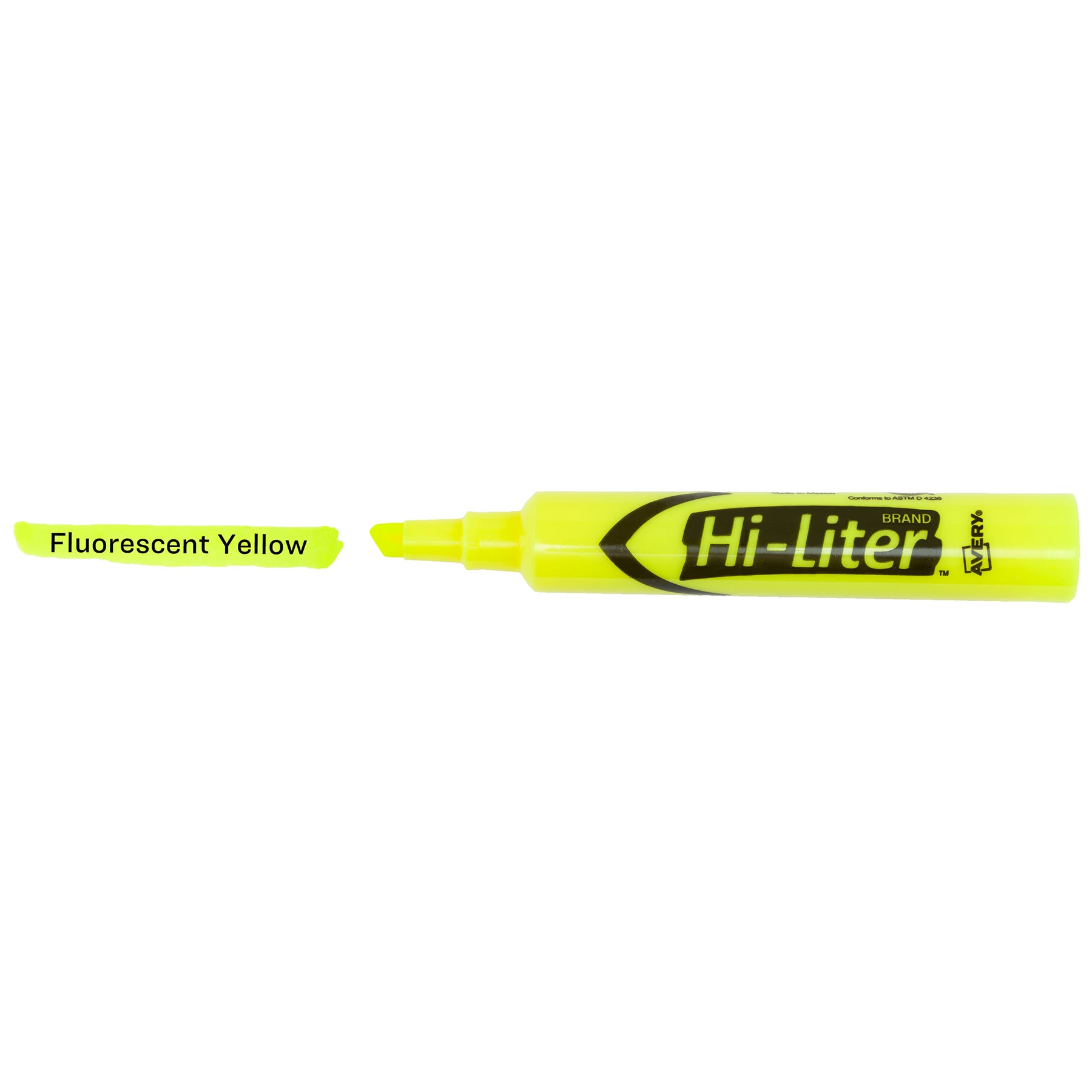 Hi-Liter® Desk-Style Highlighters, Fluorescent Yellow, Value Pack of 36