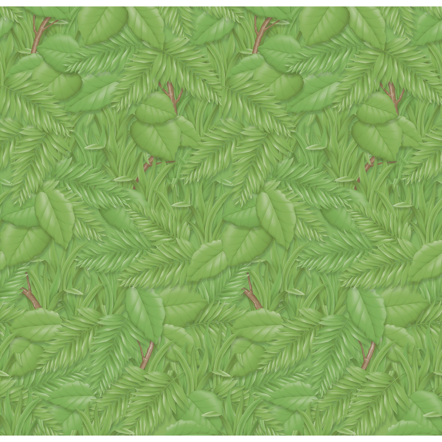 Bulletin Board Art Paper, Tropical Foliage, 48" x 50', 1 Roll