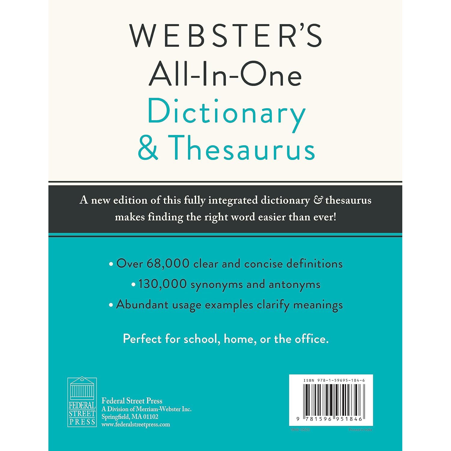 Webster's All-in-One Dictionary & Thesaurus, Third Edition