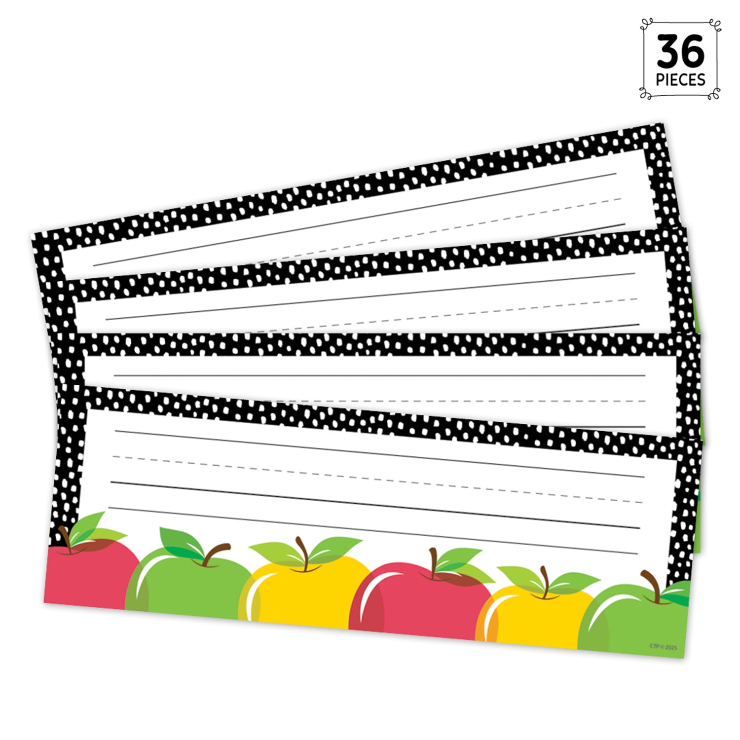 Apple Time Name Plates, Pack of 36