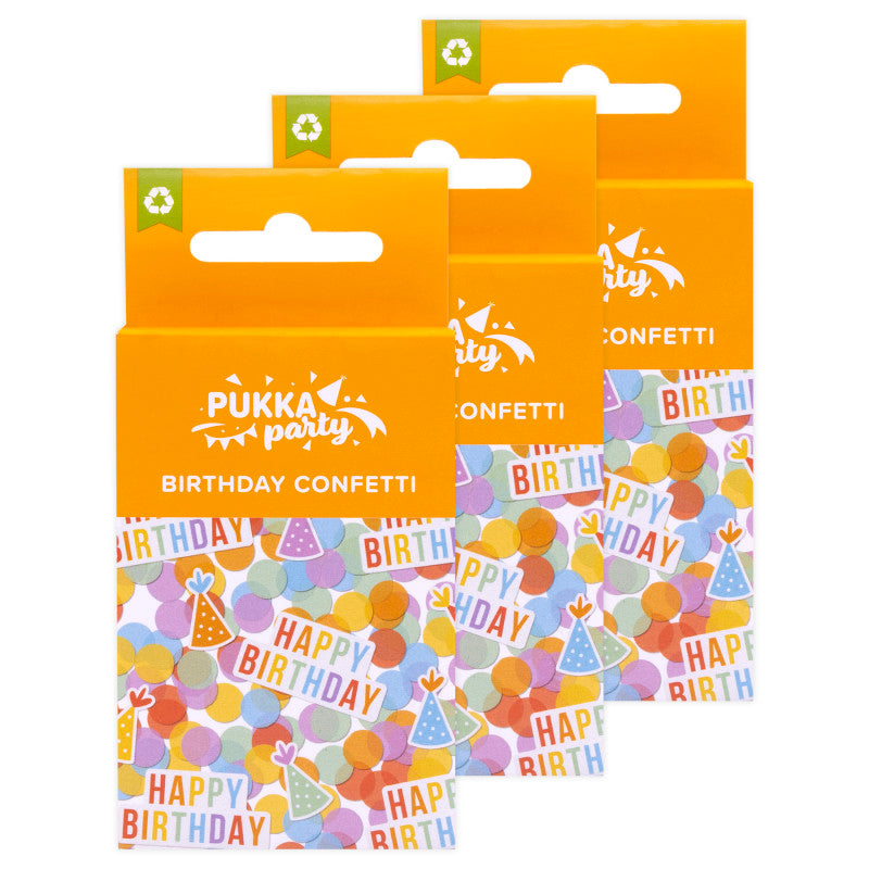 Bright Card & Tissue Birthday Confetti, 3 Packs