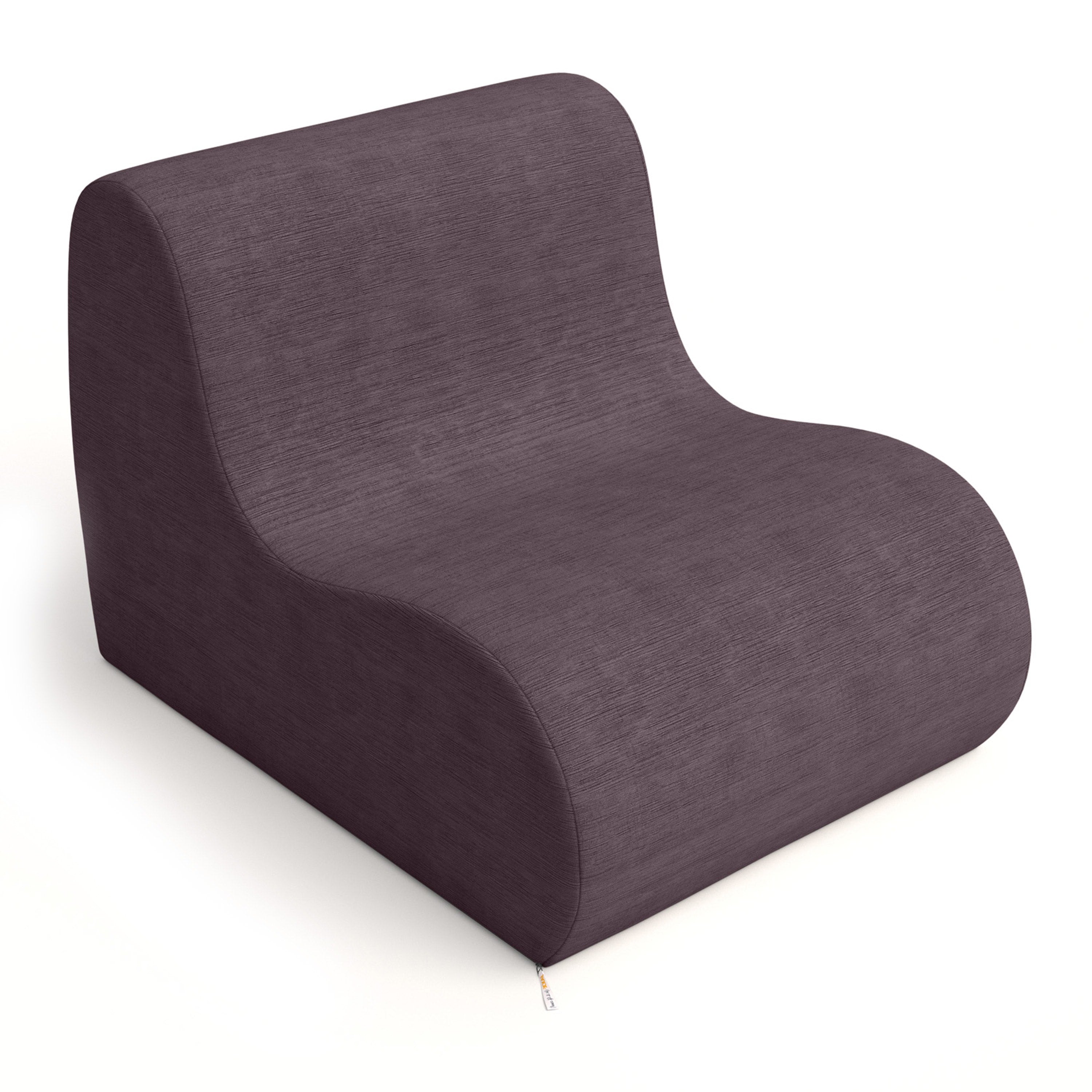 Jaxx Uptown Large Modern Armless Accent Chair, Pinot