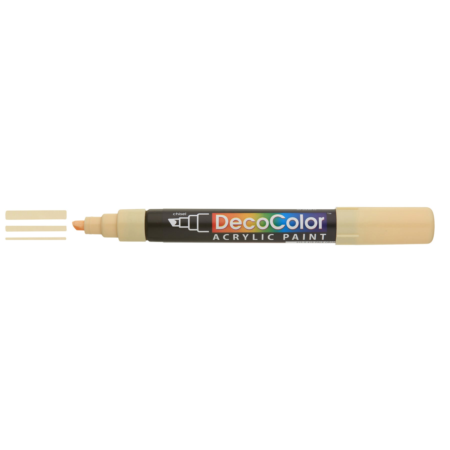 DecoColor® Acrylic Paint Pen, 315-S, Chisel Tip, Pale Orange #16