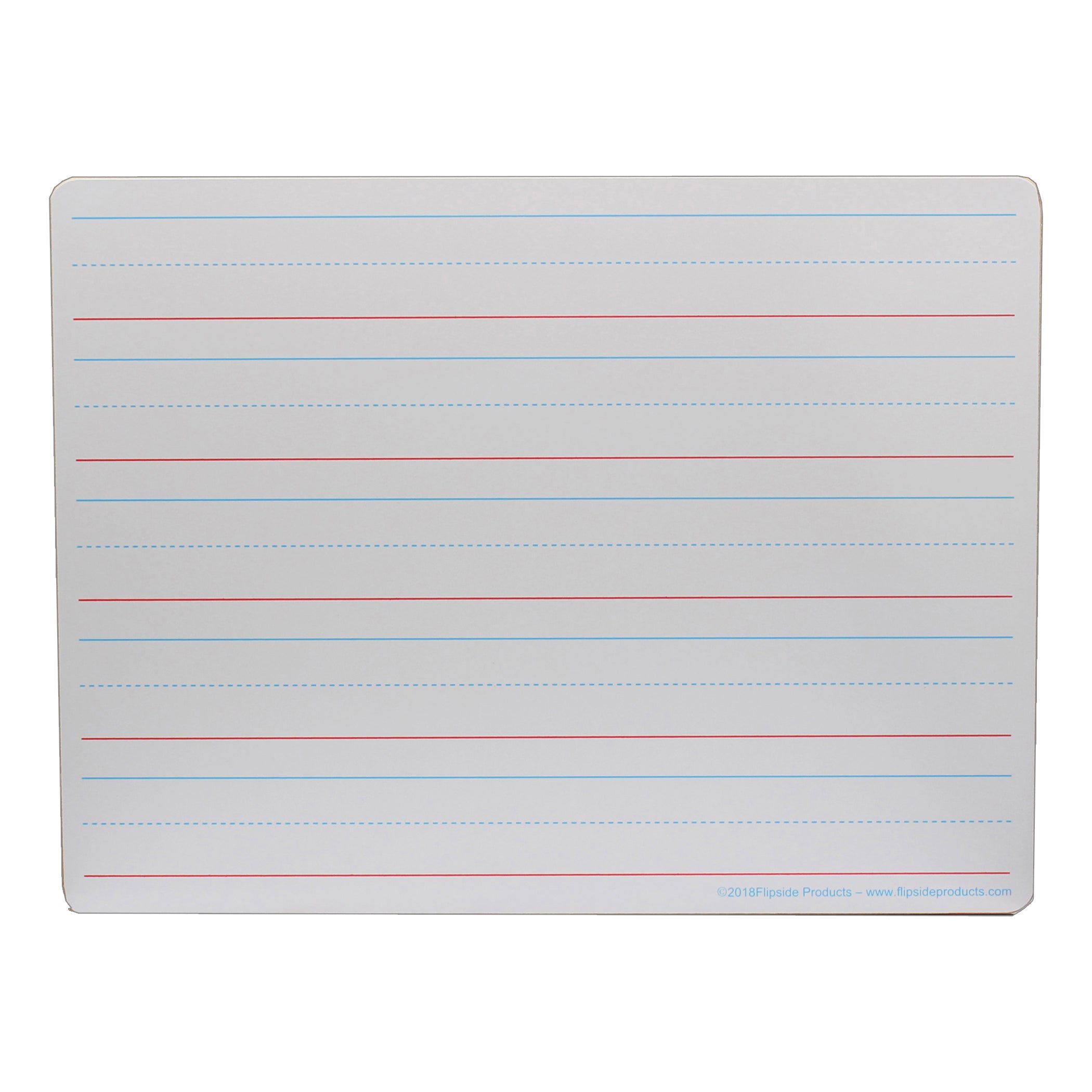 Two-Sided (Red & Blue Ruled/Blank) Dry Erase Board, 9" x 12", Pack of 12