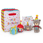 Baby GUND, My First Birthday-Themed 5-Piece Plush Playset, Sensory Toys for Babies, 8”
