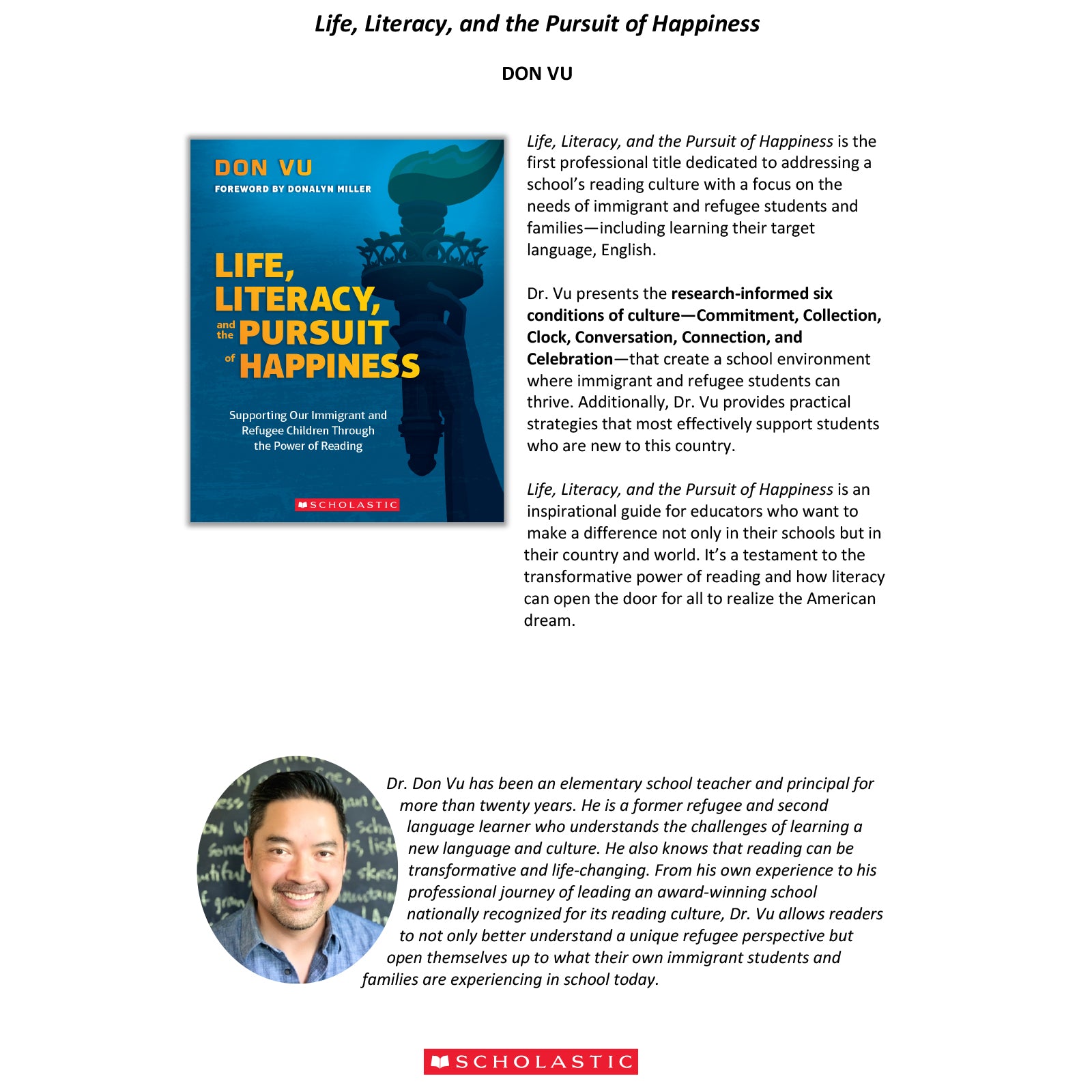 Life, Literacy, and the Pursuit of Happiness