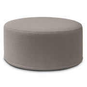 Jaxx Candler Round Couch Ottoman – Oversized Giant Coffee Table Ottoman - Versatile Firm Foam Construction - Kid Safe with Removable Cover, 36”, Luxe Boucle, Boucle Dark Grey