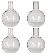 Flask, Boiling, Borosilicate Glass, Flat-Bottom, 2000ml, Pack of 4