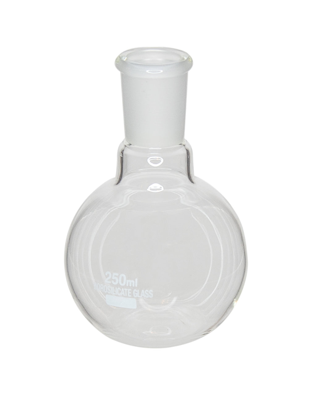 Flask, Boiling, Borosilicate Glass, Flat-Bottom, 250ml,  24/40 Ground Glass Joint, Pack of 12