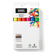 LQ Paint Marker Fine 6 Set - Fluorescents