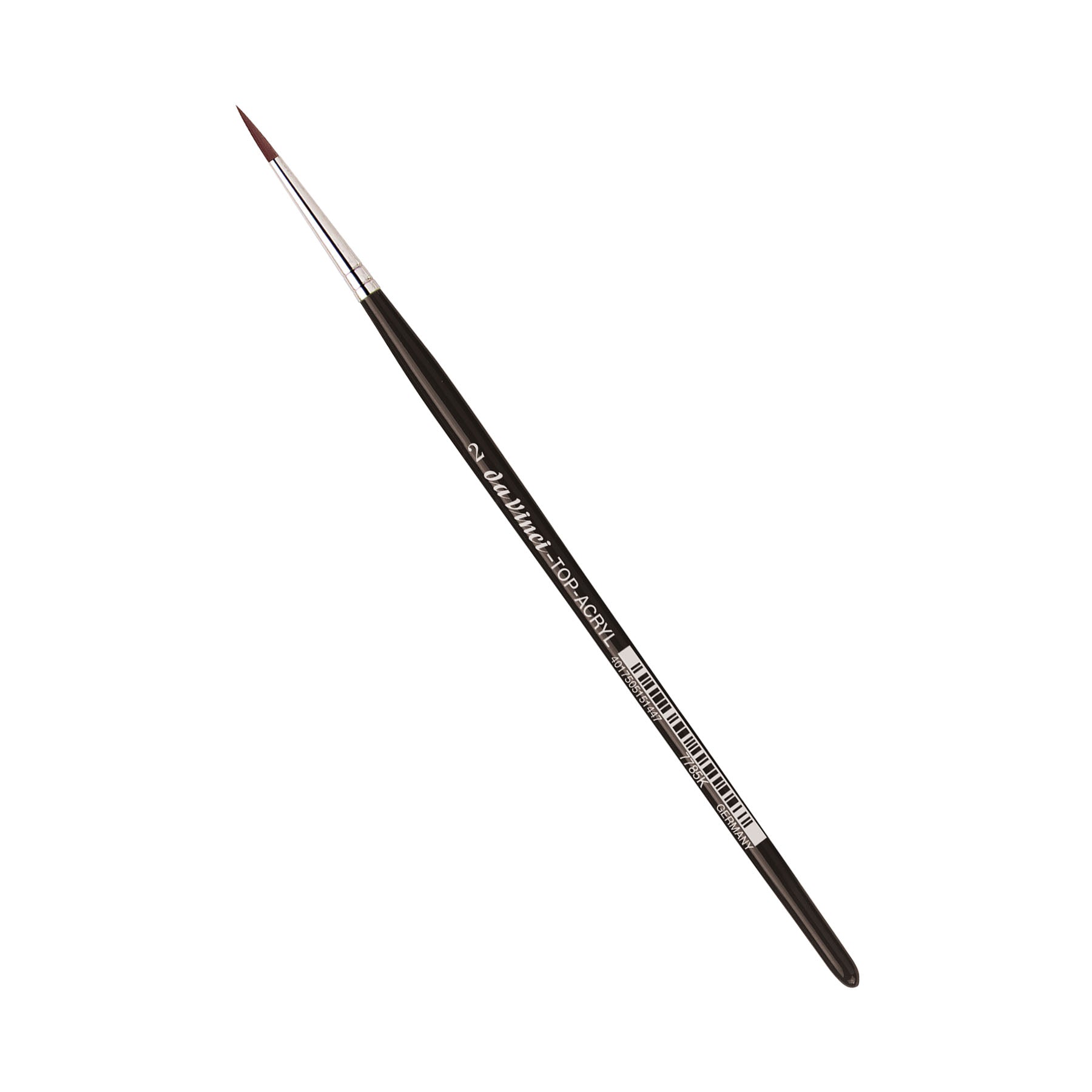 TOP-ACRYL Red-Brown Brush, Synthetic, Acrylic & Oil, Round, Series 7785K, Size 2
