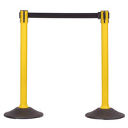 Yellow post and 6.5' Black Belt ‐  2 pack