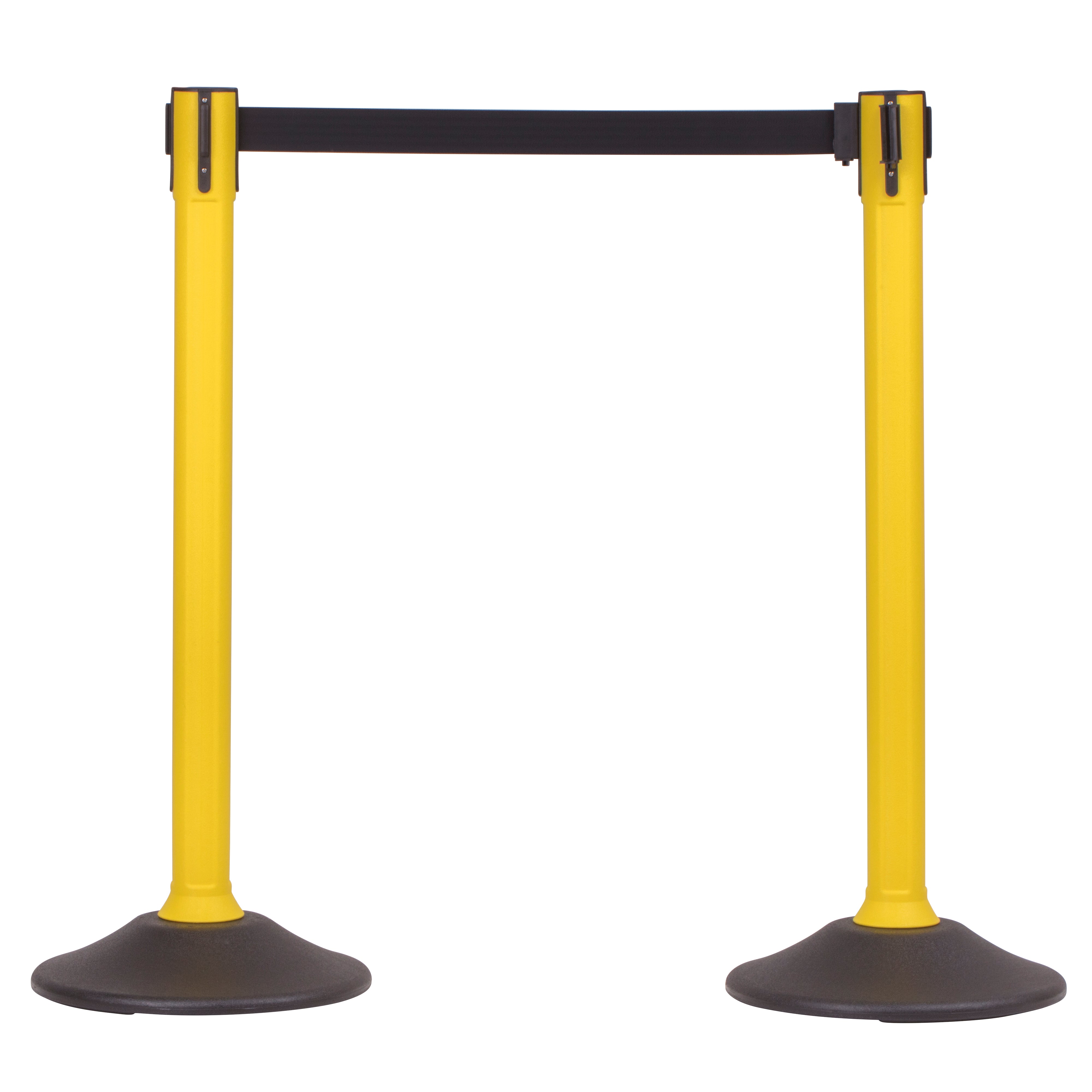 Yellow post and 6.5' Black Belt ‐  2 pack