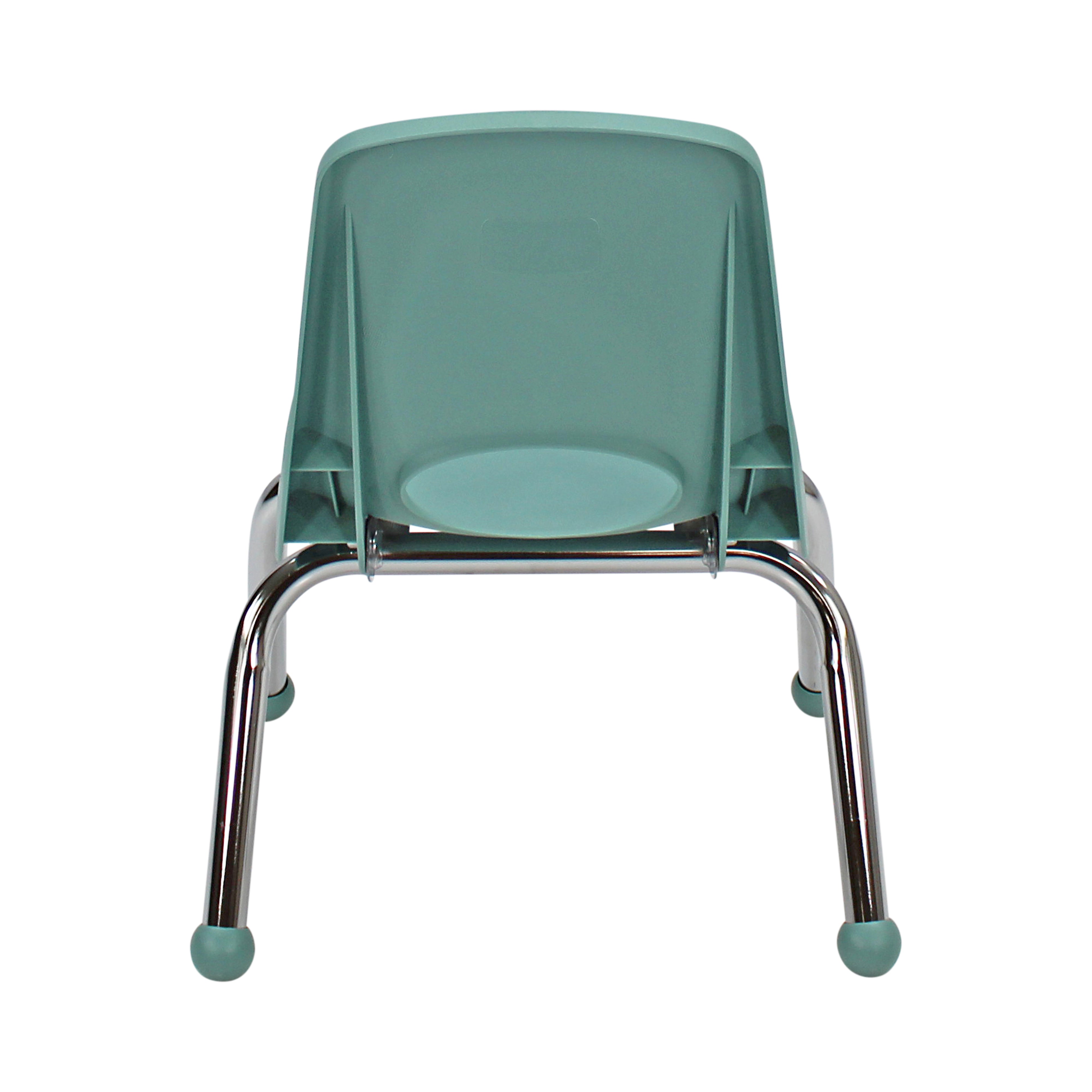 10" Stack Chair with Ball Glides - Seafoam