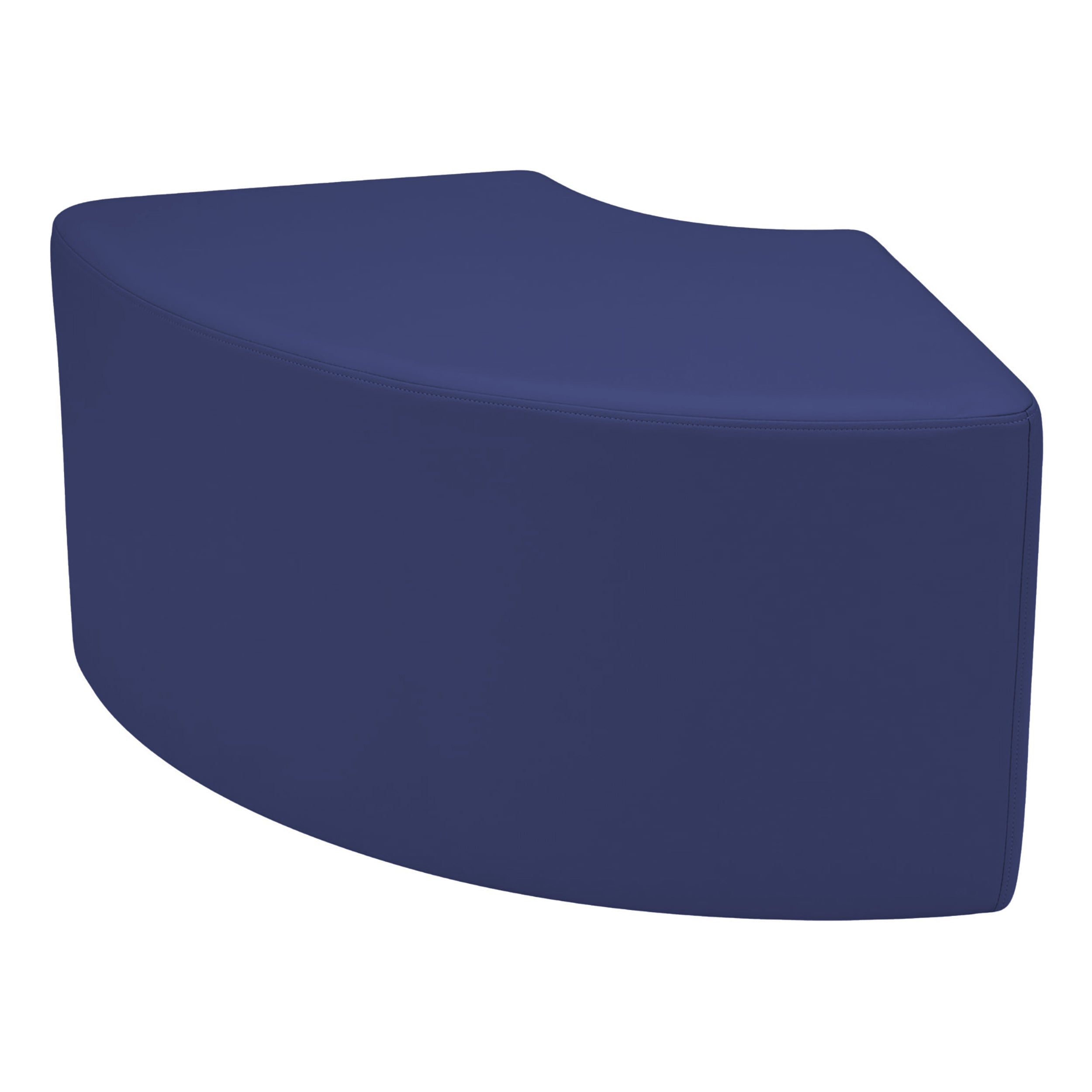 Pro Series Upholstered Quarter Circle Ottoman 18" Height - Navy