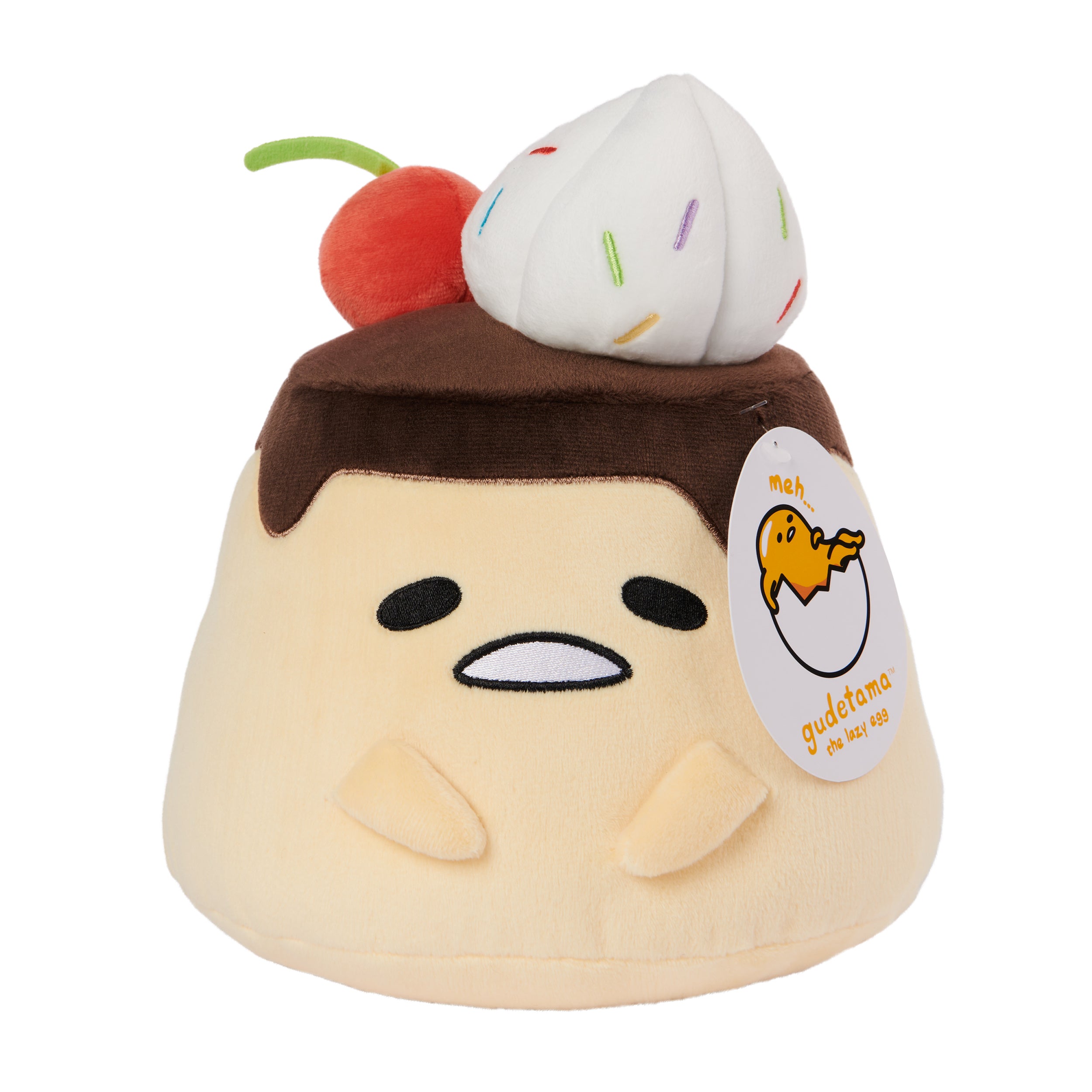 GUND Sanrio Gudetama The Lazy Egg Stuffed Animal, Flan Gudetama Plush Toy for Ages 1 and Up, 9”