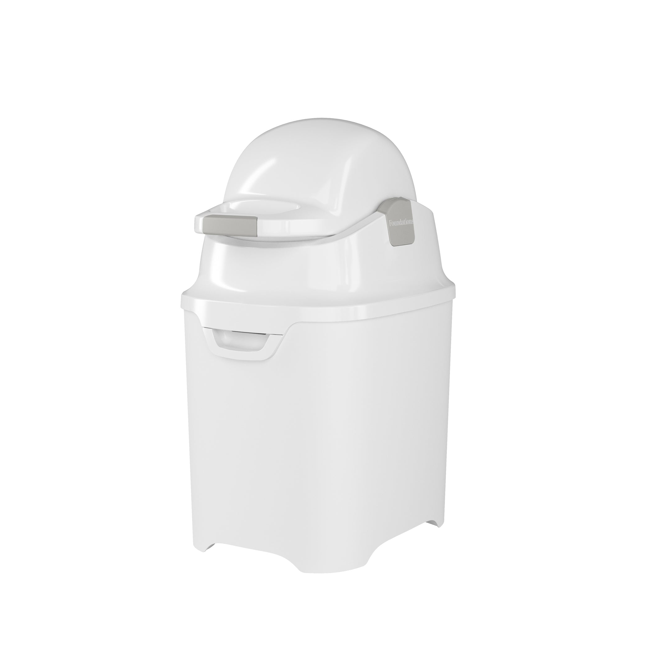 Foundations Mini Diaper Pail, White