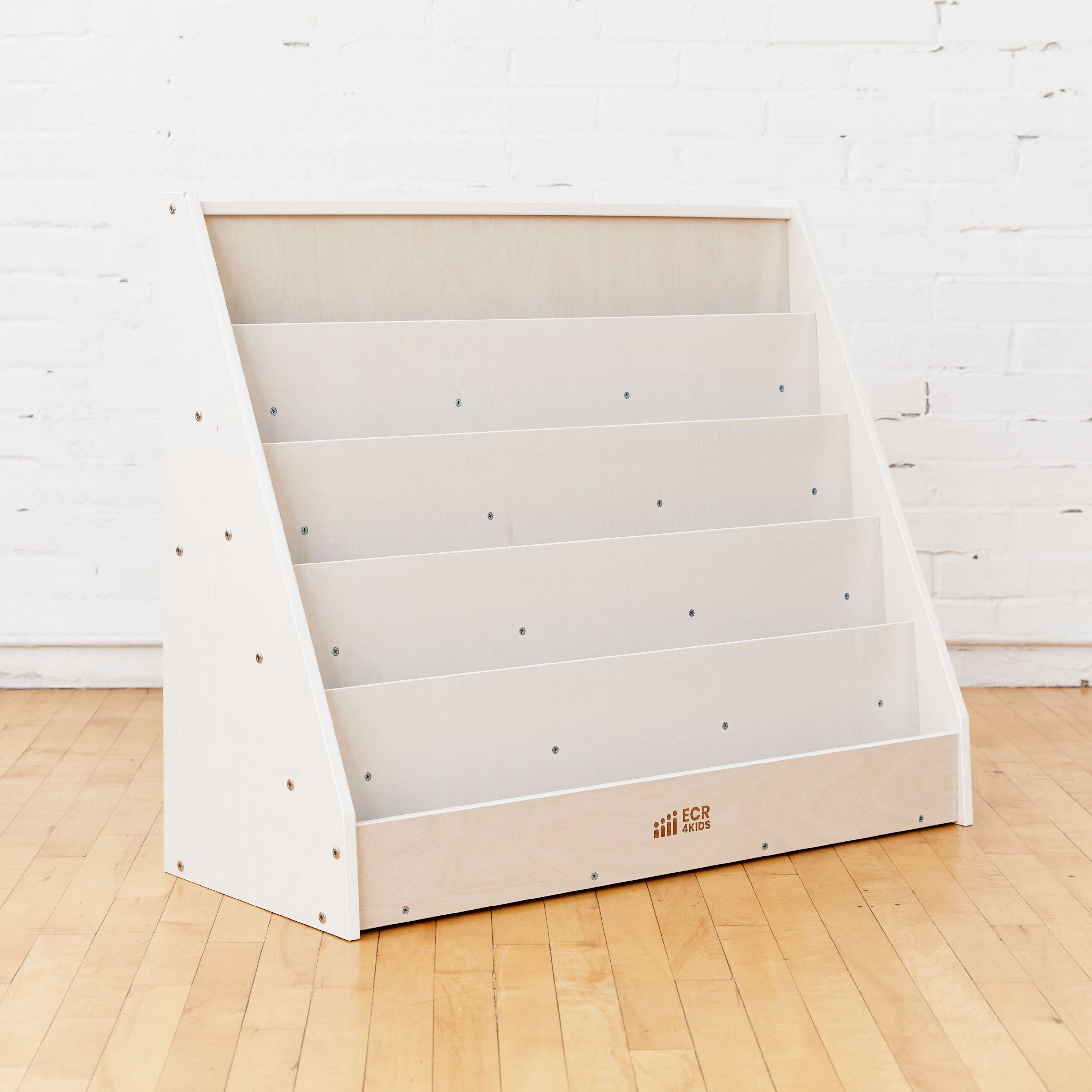 Single-Sided Book Display - White Wash