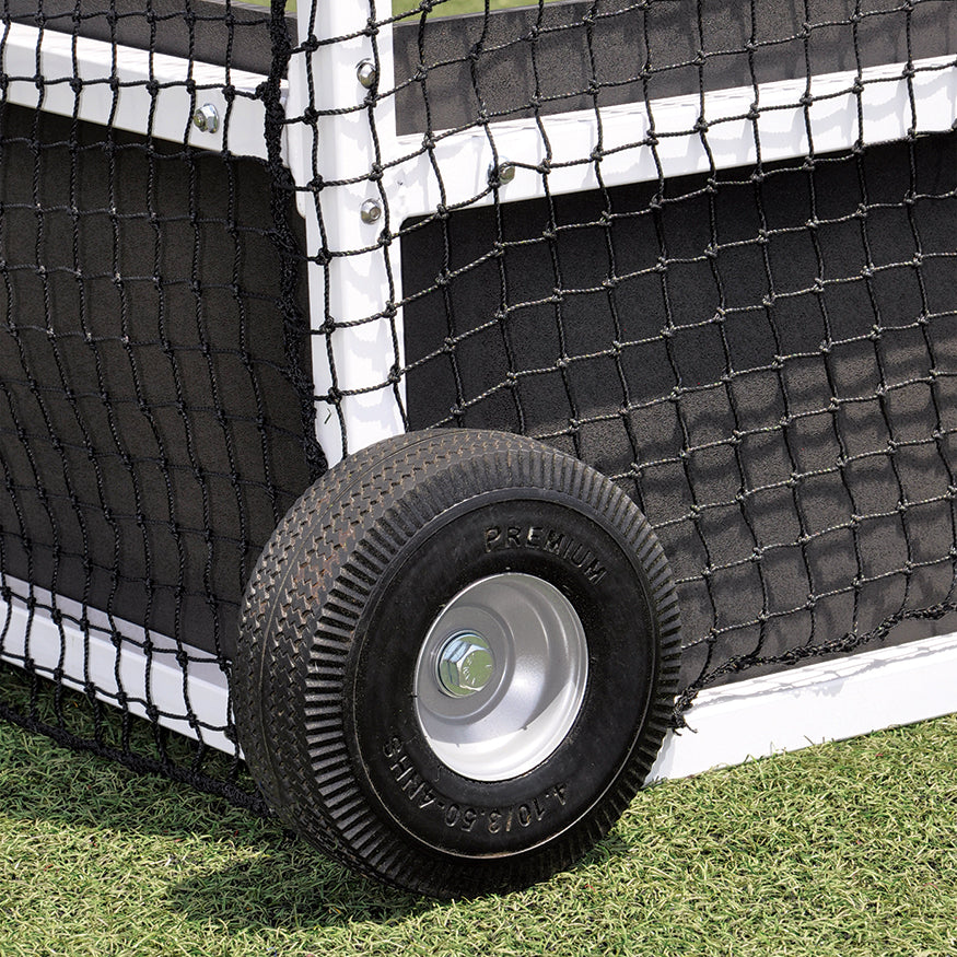 Field Hockey Goal Package (2 in. x 2 in. Square Aluminum with Bottom Boards) - Official  (7 ft.H x 12 ft.W x 4 ft.D) - NFHS, NCAA, FIH Compliant