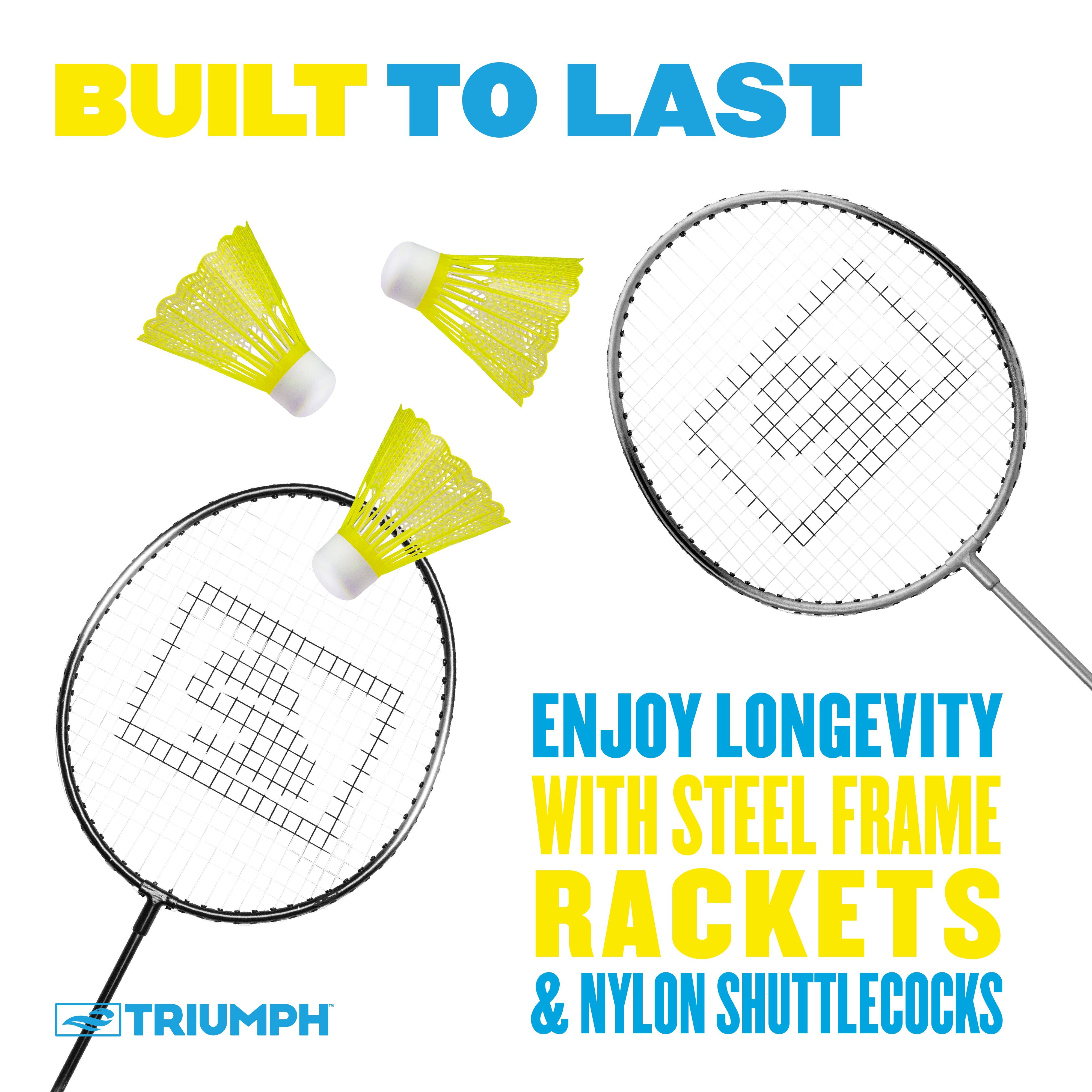 Triumph 4-Player Badminton Racket Set