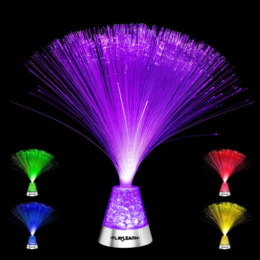 13" Fiber Optic Lamp (13" H x 3" W x 3" L)
