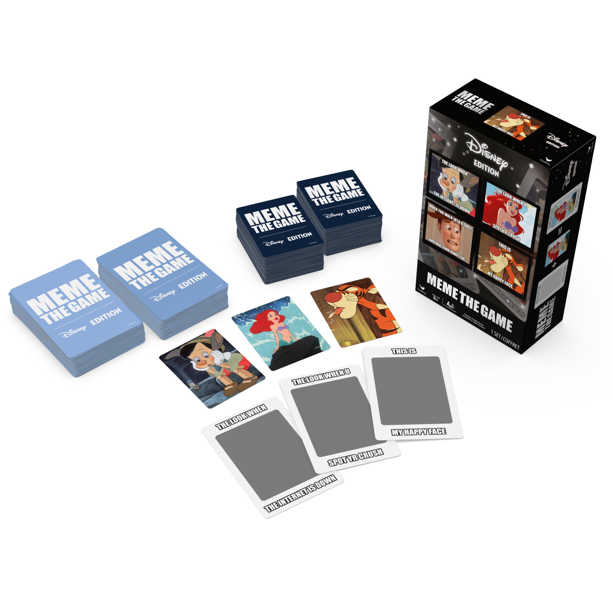 Spin Master Games, Meme the Game: Disney Version, Funny Card Game for Fans of Disney Movies, 3-6 Players, for Ages 8 & Up