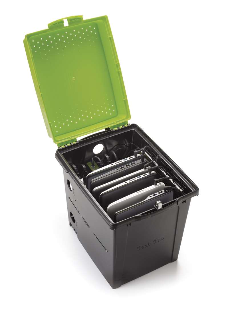 Tech Tub Standard - Holds 6 iPads with USB-C 20W Adapter
