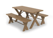 Outdoor Table and 2 bench combo PreK-2