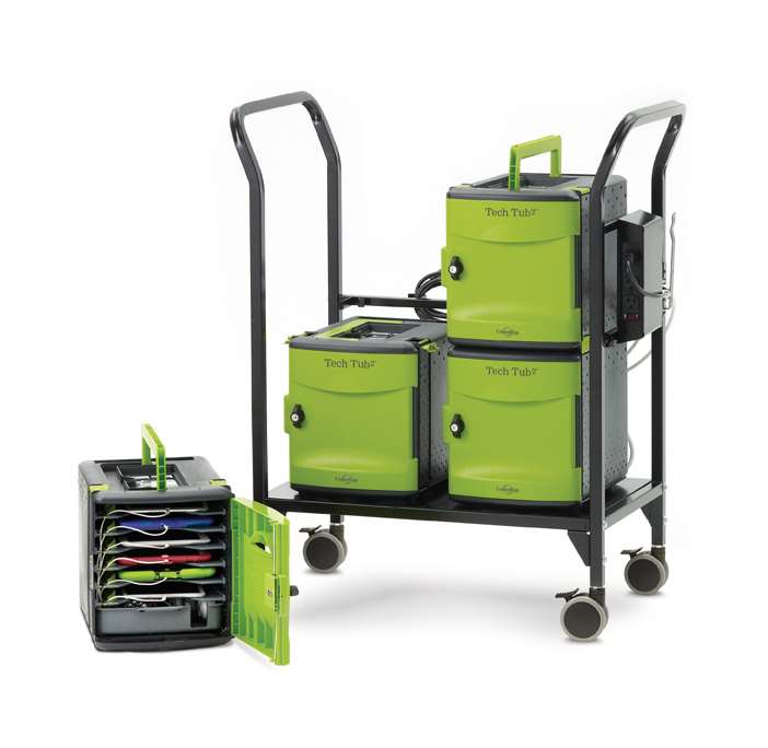 Tech Tub2 Modular Cart for Large Adapters - holds up to 24 devices
