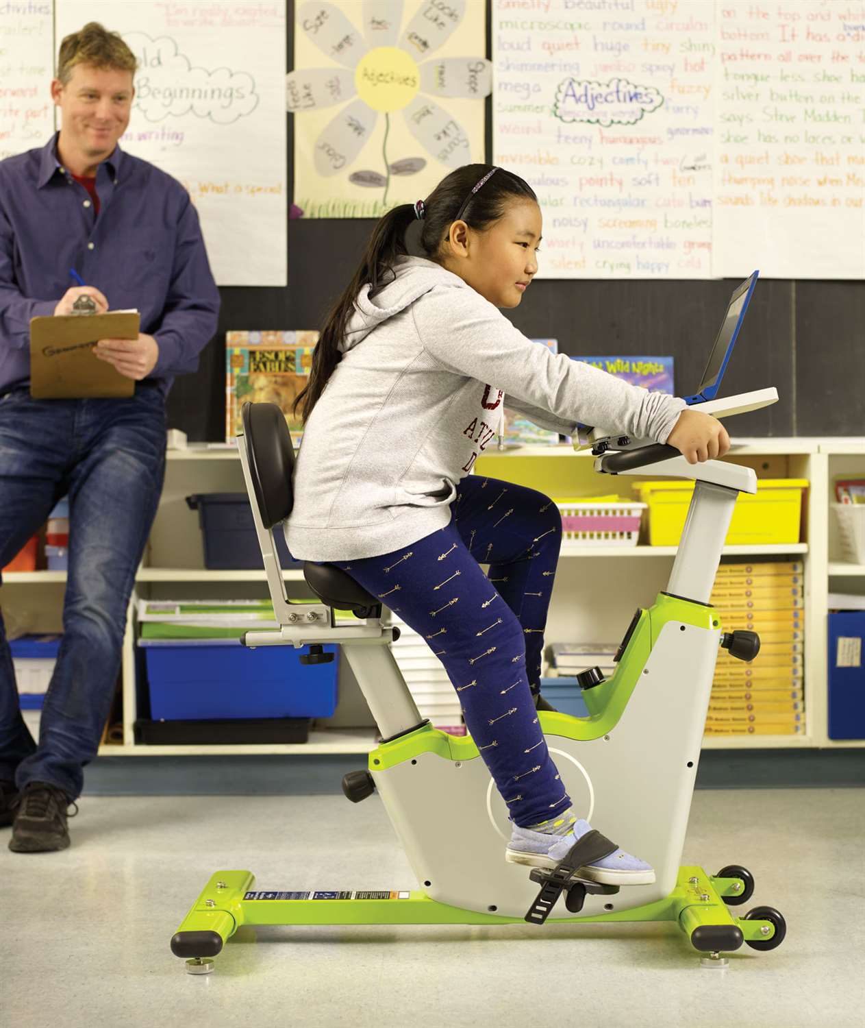 Self-regulation Classroom Pedal Desk - Premium Grades PreK-2