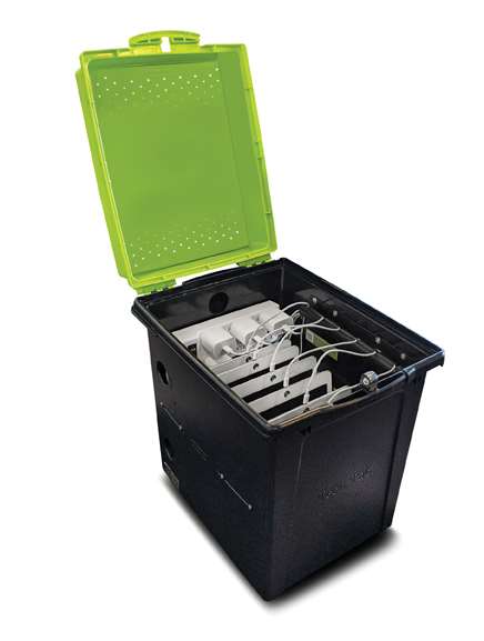 Tech Tub Premium for iPads with USB-C 20W Adapter - holds 6 iPads