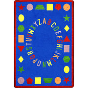 First Lessons 3'10" x 5'4" area rug in color Blue