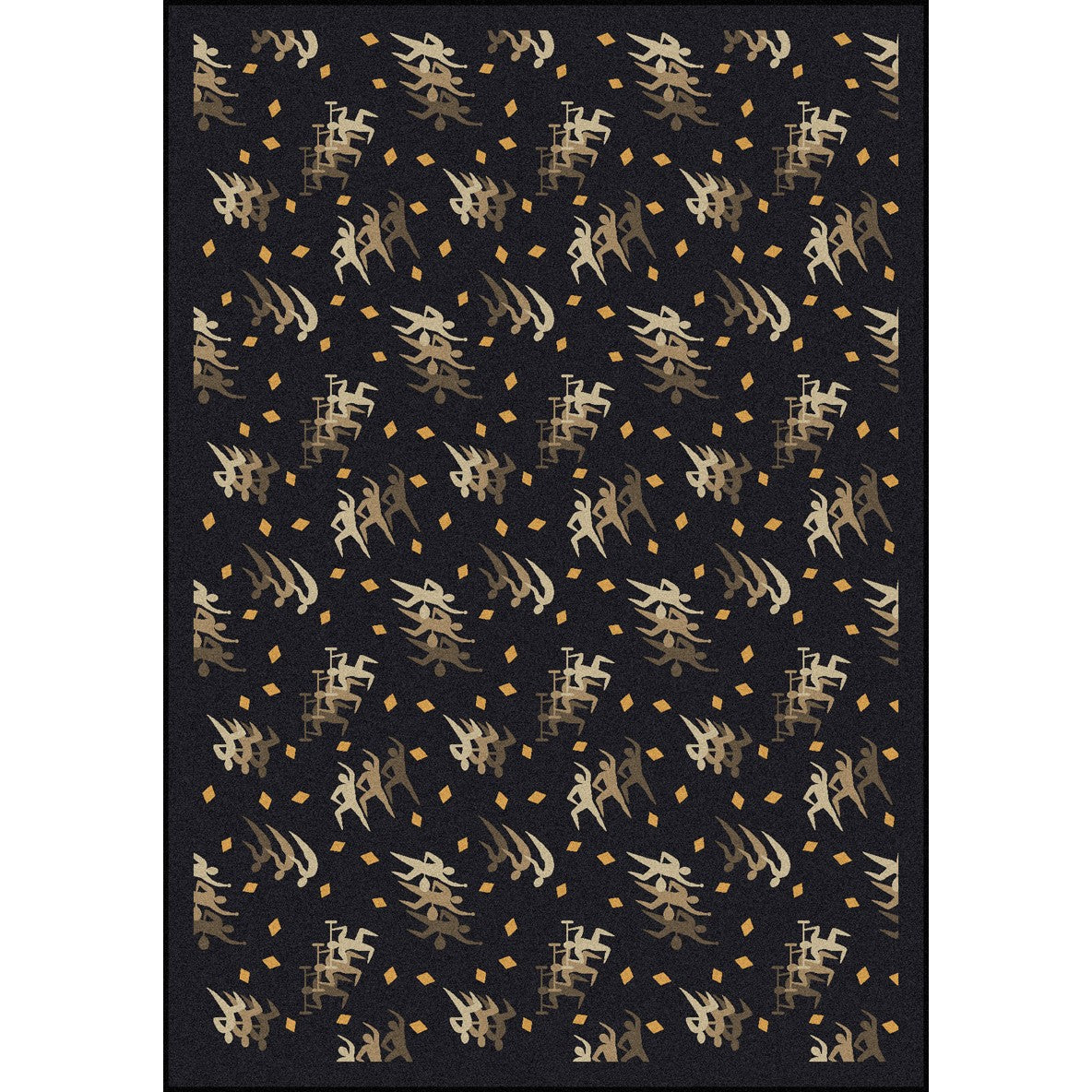 Fitness Zone 3'10" x 5'4" area rug in color Charcoal