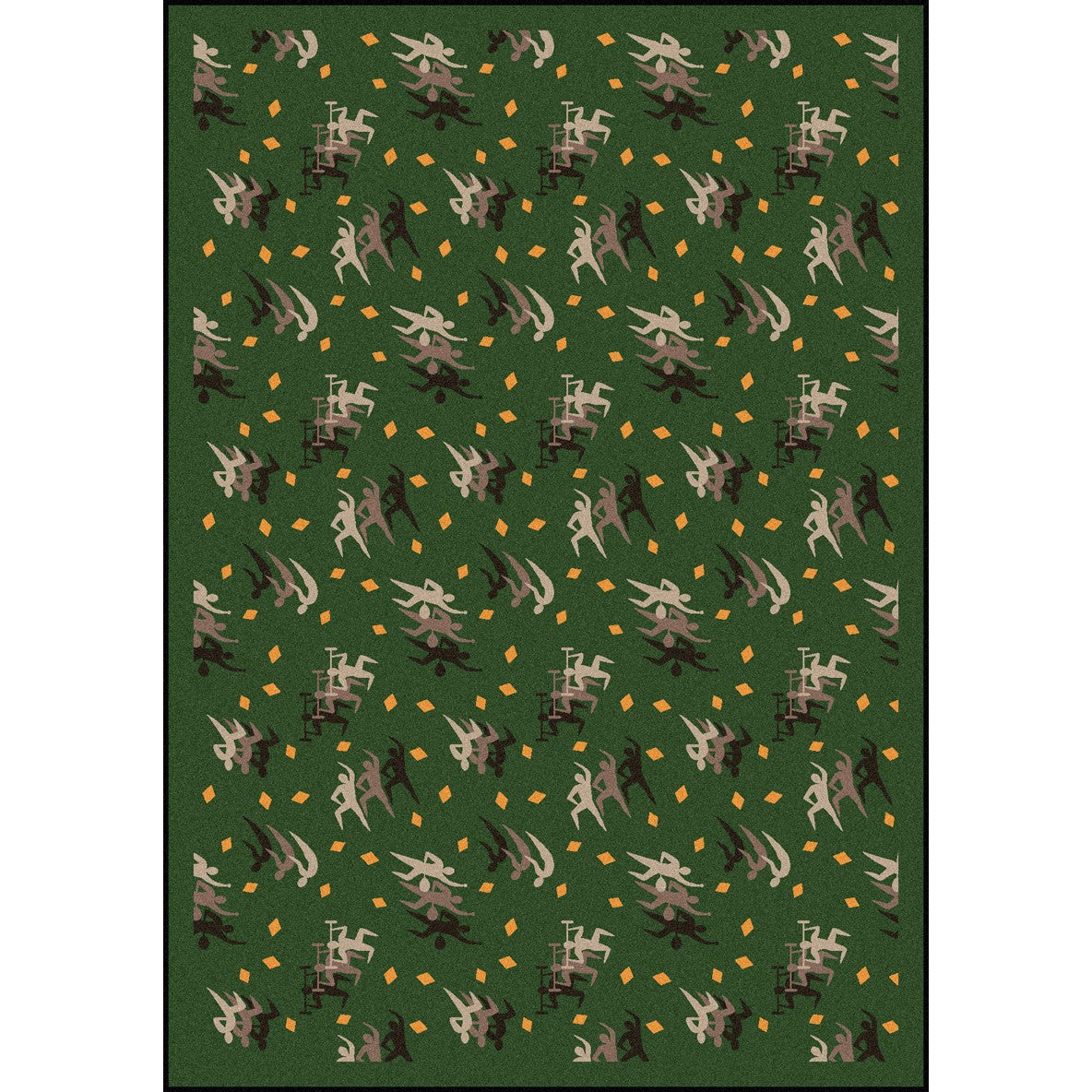 Fitness Zone 7'8" x 10'9" area rug in color Sage