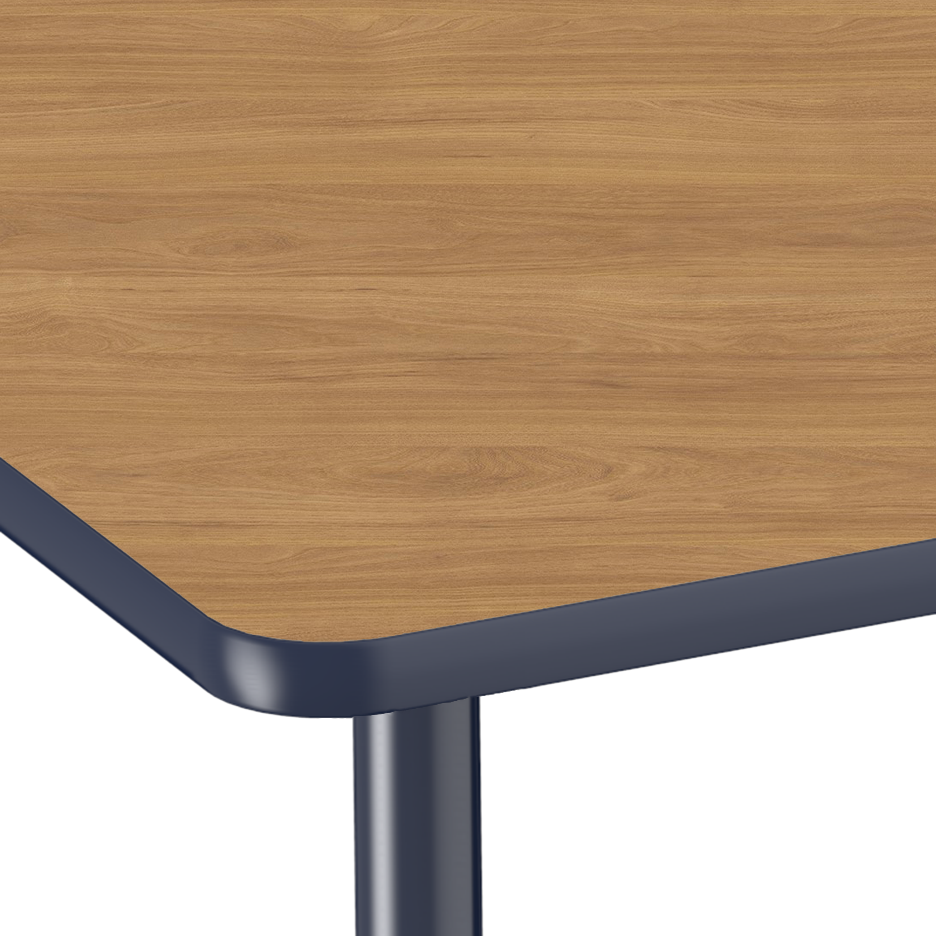 Adapte 30" x 72" Rectangle Activity Table with Adjustable Tapered Legs - Pasadena Oak/Navy