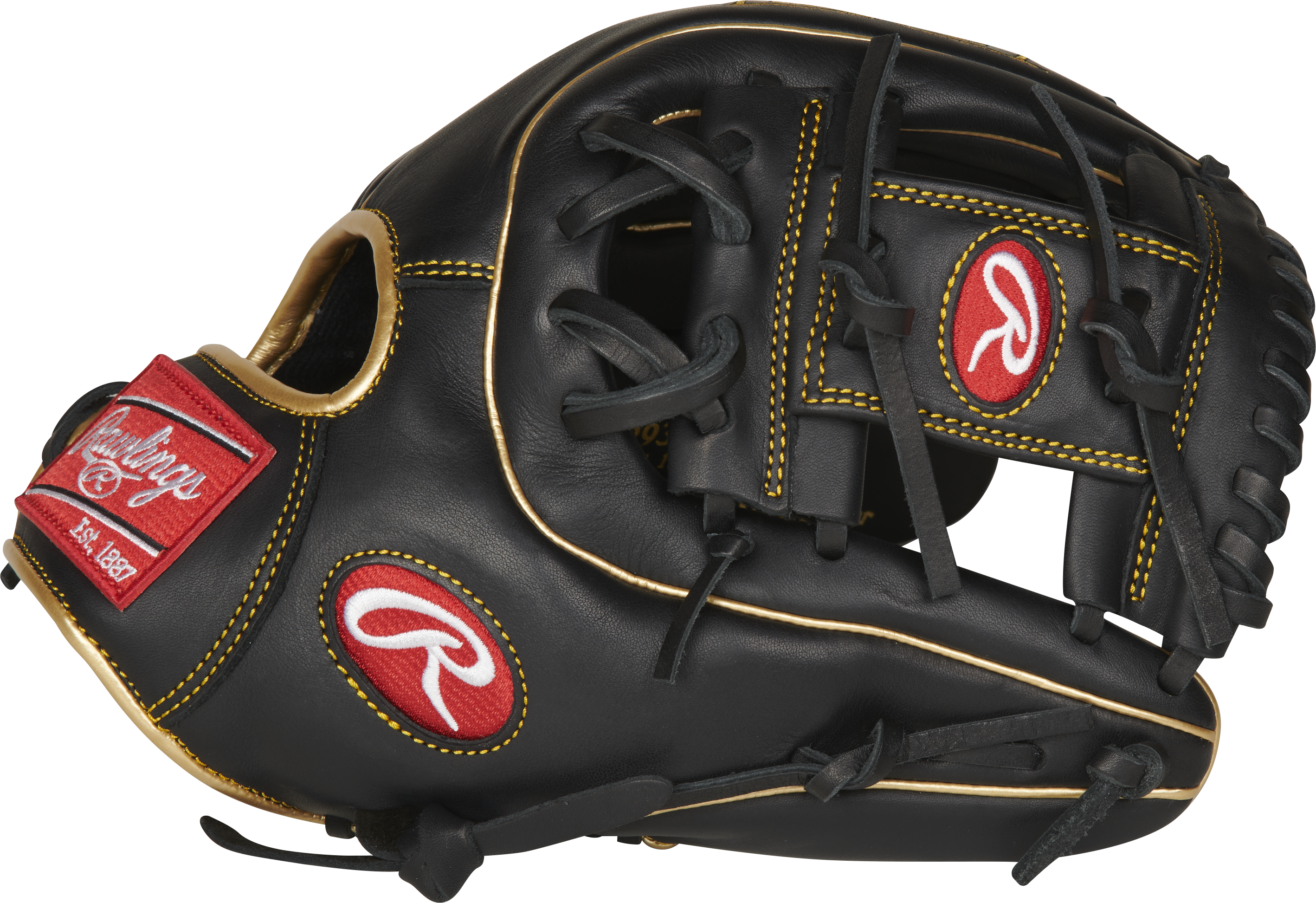Rawlings R9 Baseball Series 11.5-Inch Baseball Glove - Right Hand Thrower - Black