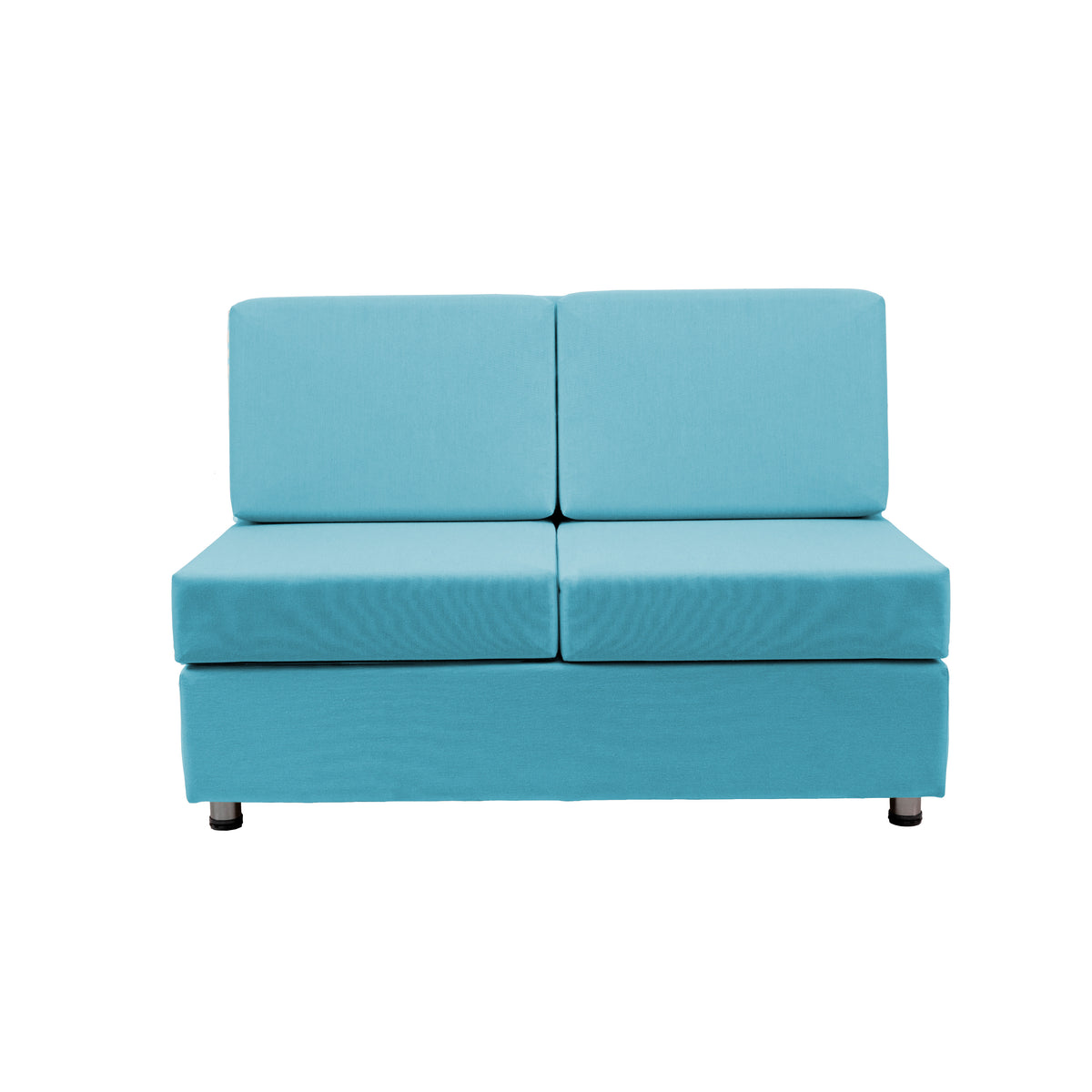 Outdoor Armless Sofa with Sunbrella - Canvas Aruba