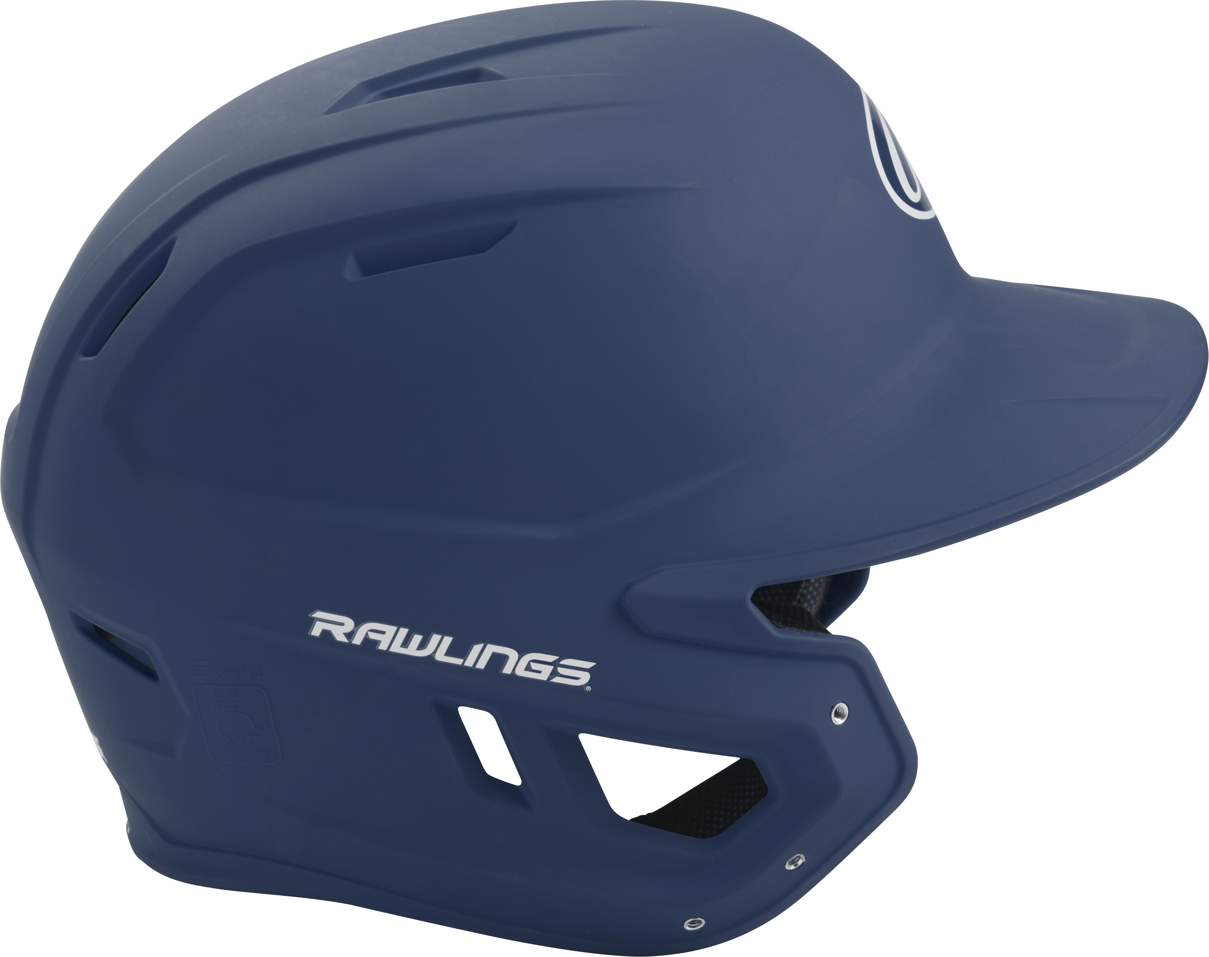 Rawlings Mach Matte Senior Baseball Helmet - Navy